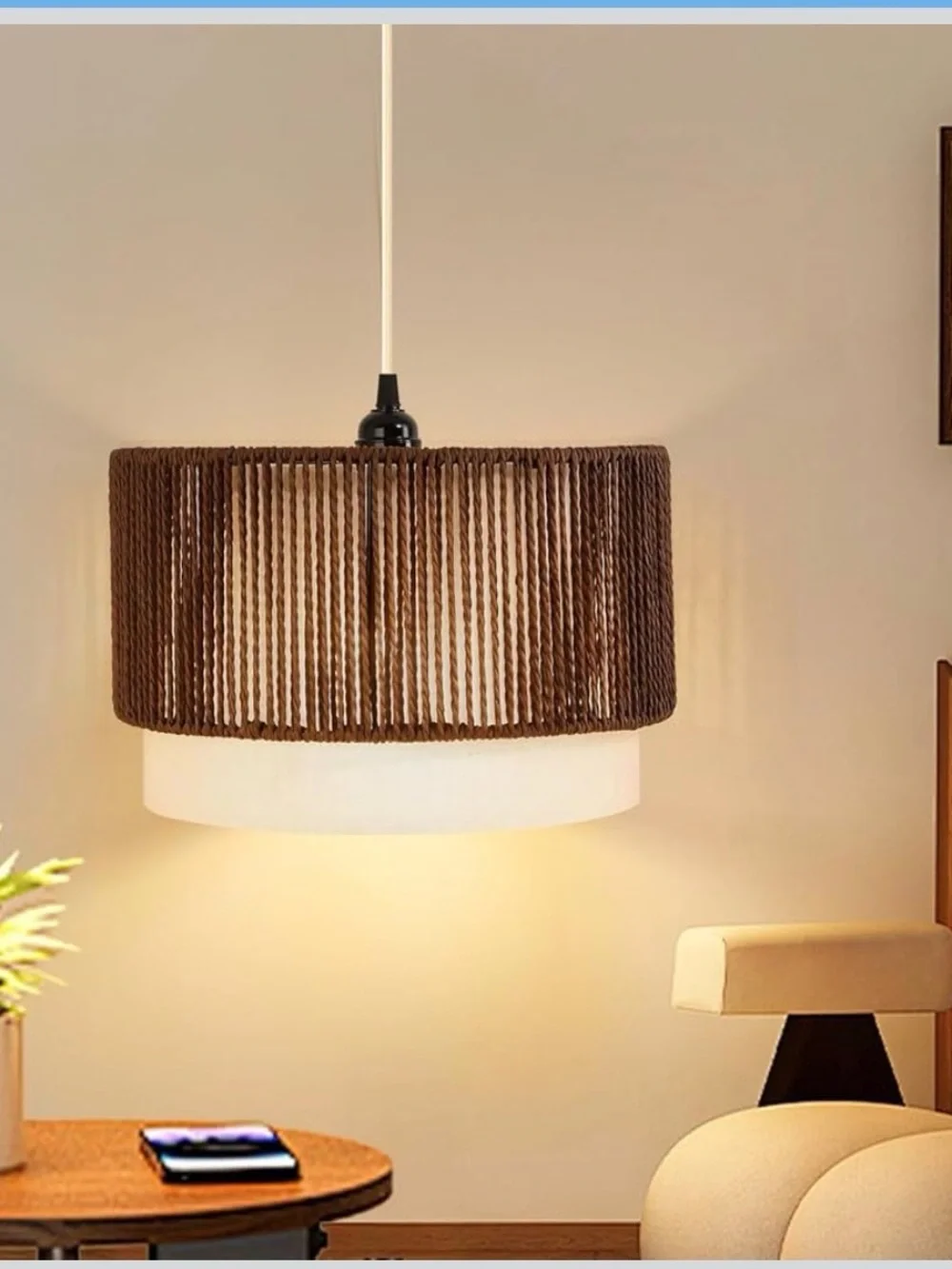 NIB Hanging Light Color Changing Fixture with 15FT Cord,